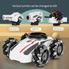 New 3in1 2.4G 4WD RC Tank Water Bomb Watch Gesture Sensing Off-road Drift Remote Control Tank With Music Light RC Car Kids Toys 2