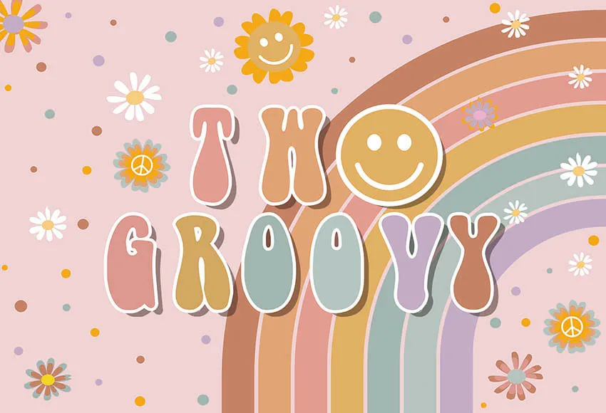 groovy photo backdrop