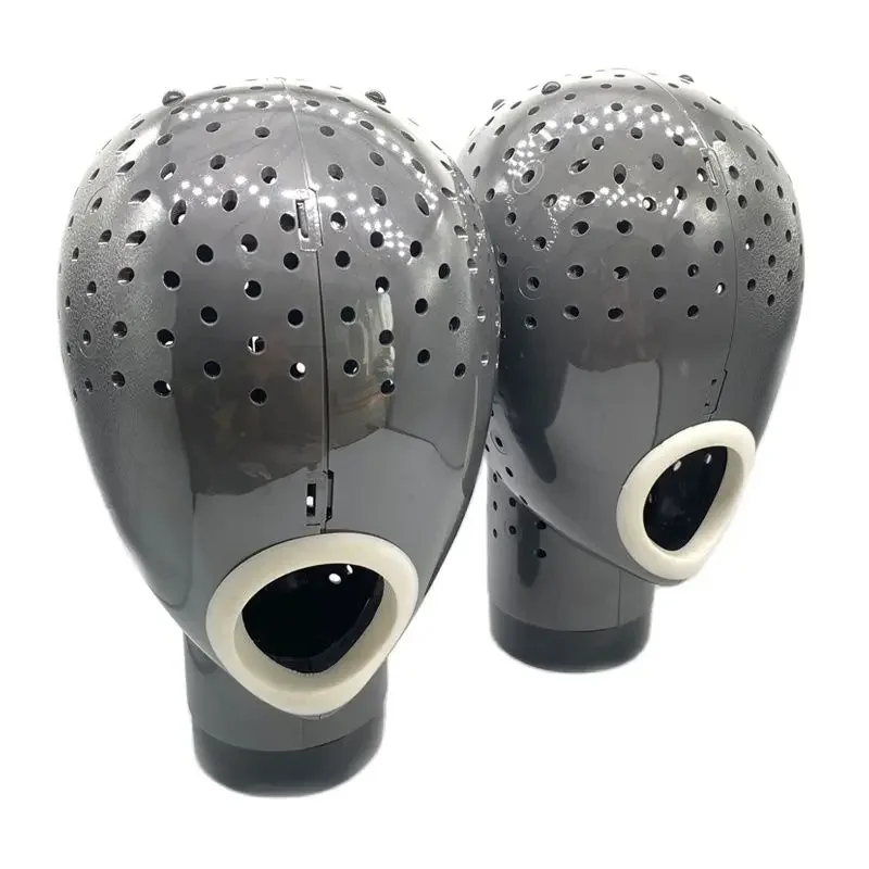 

1 pc Gray Wigs Drying Head Lace Wig Scalp Cap Net Hair Dryer Material Wig Display Head Mannequin Head For Wigs