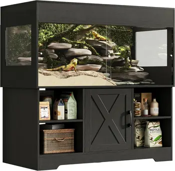 120 Gallon Reptile Tank with Stand, 4x2x2 Terrarium Enclosure 6