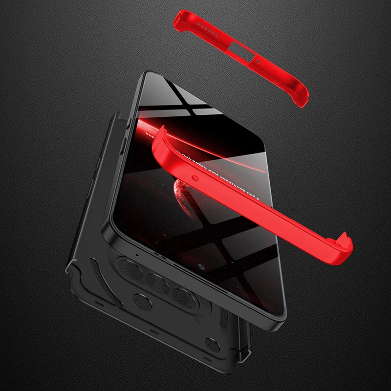 Sleek GKK Hard PC Shockproof Case - 360 Full Protection, Three-Stage Design