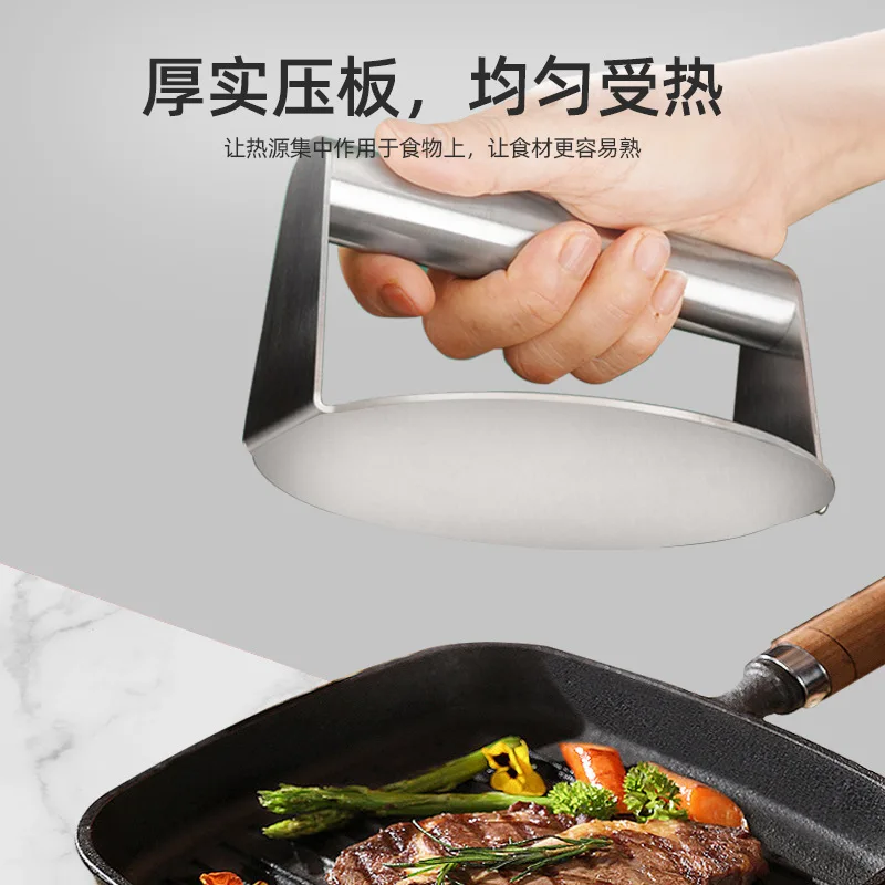 Burger press burger presses smooth kitchen accessories burger smasher meat beef meat smasher for barbecue cooking sandwich steaks