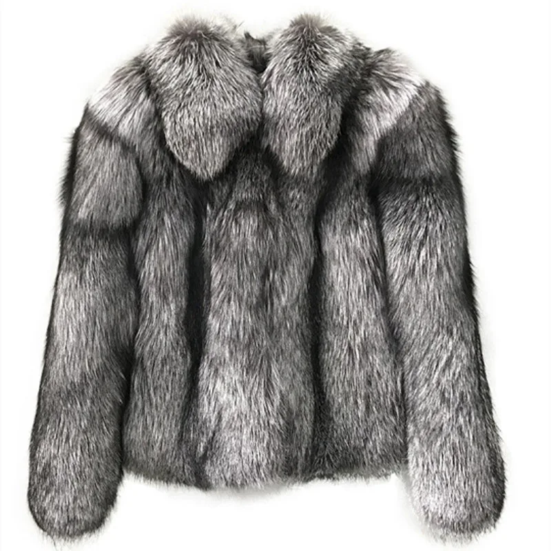 Luxury Chic Long Sleeve New 2023 Fur Coat Women Faux Fox Fur Coat Autumn Winter Thickened Warm Short Tops Fur Jacket