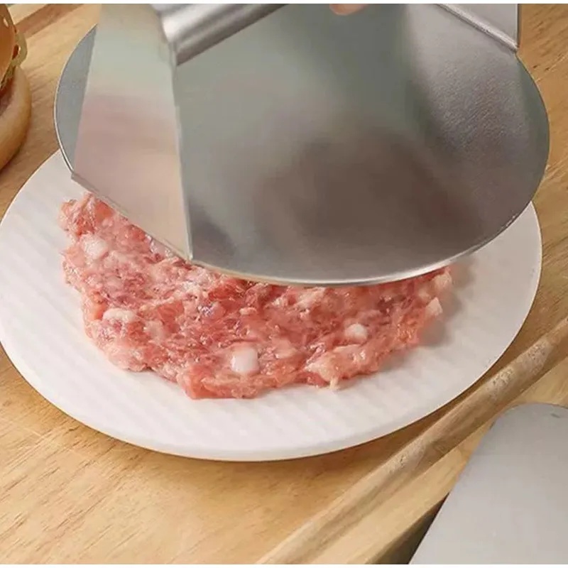 Stainless Steel Meat Pie Making Tool House Kitchen Meat Press Cake Pressing Die Hamburger Patties Meat Grinder Decompress Tool