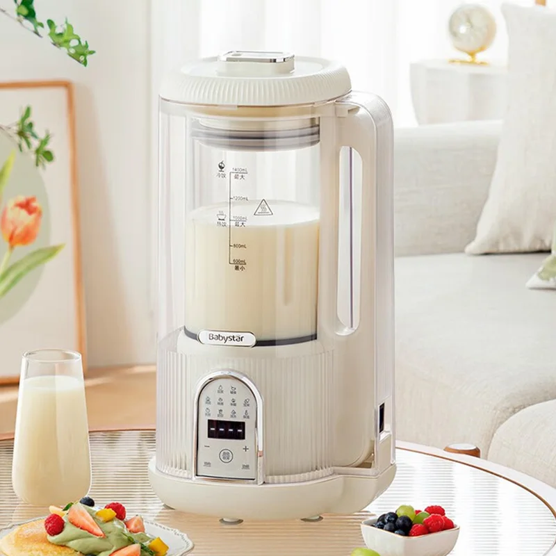 newest ultrasonic homogenizer sonicator processor cell disruptor mixer 600w 20khz 20ml 600ml fs 600n ce iso High Speed Mixer Soymilk Maker Soymilk Machine Food Processor 1.4L Large Capacity Thickened Soundproof Compartment 220V 600W