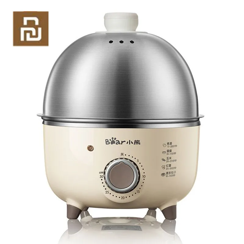 BEAR Mini Household Electric Egg Steamer Boiler Automatic Multi Cooker Egg Custard Steaming