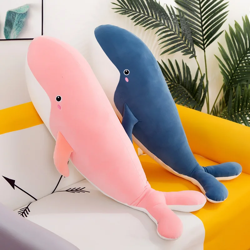 Gigante Lavabile Morbido Farcito Peluche Balena Giocattolo Oceano Animale Bambola Blu Nero Rosa Gigante Balena Peluche Per Bambini Regalo Di Compleann