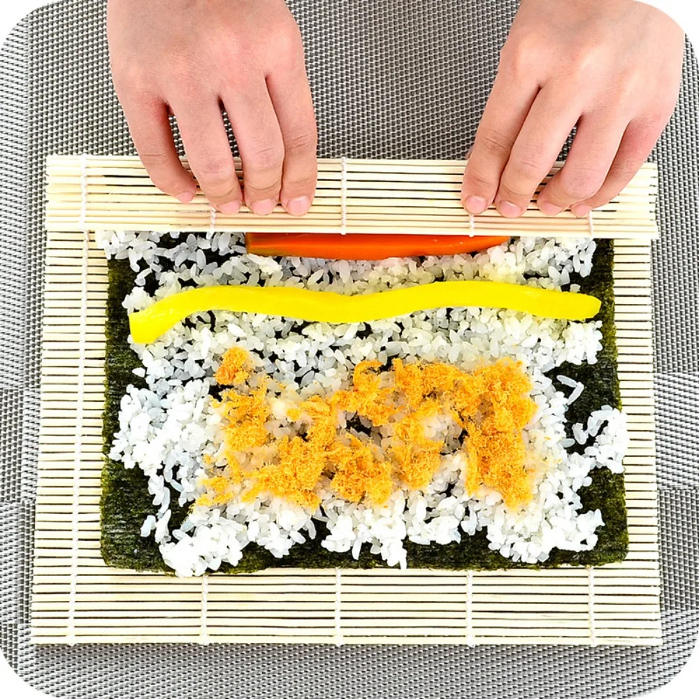 Takeshou Driver Rolling Mat Sushi Tools Rice Milling Wheel Kitchen Gadgets Handmade Food Rice roll molds Cooking accessories sushi rolling mat