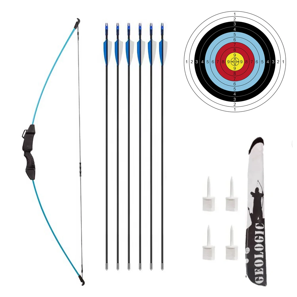 Teens Youth Beginner Outdoor Shooting 45inch Bow   for  Practice Longbow Archery Sport 3