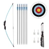 Teens Youth Beginner Outdoor Shooting 45inch Bow   for  Practice Longbow Archery Sport 3