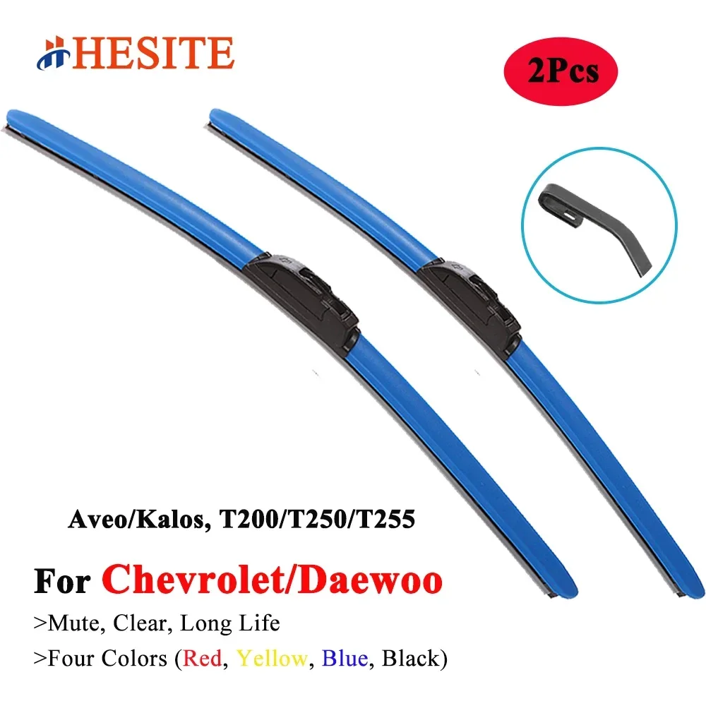 

HESITE Colorful Wiper Blades For Daewoo Chevrolet Kalos Aveo T200 T250 T255 2002 2003 2005 2008 2010 2012 2015 2018 2020 2021