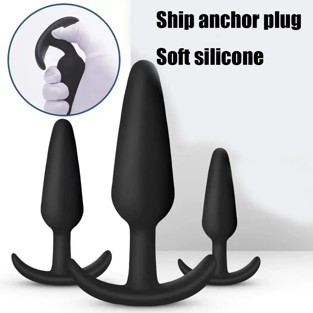 Schiff, ankerförmiger Analplug, Silikon, große Größe, für den Außenbereich, SM-Analdilatator für Unisex, Erwachsene, erotisches Analentwicklungsspielzeug