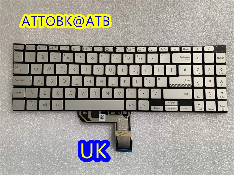 Teclado do Portátil ru Eua Reino Unido para Asus Vivobook 15 Pro M3500 M3500q M3500qc D3500 M3500qa X3500 M6500r M6500q K6500z Retroiluminação - Imagem 4