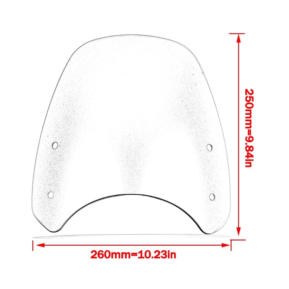 トライアンフスピードツイン用ウィンドスクリーンデフレクター,1200
