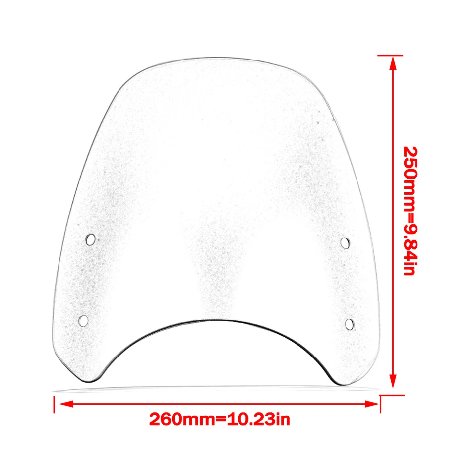 トライアンフスピードツイン用ウィンドスクリーンデフレクター,1200