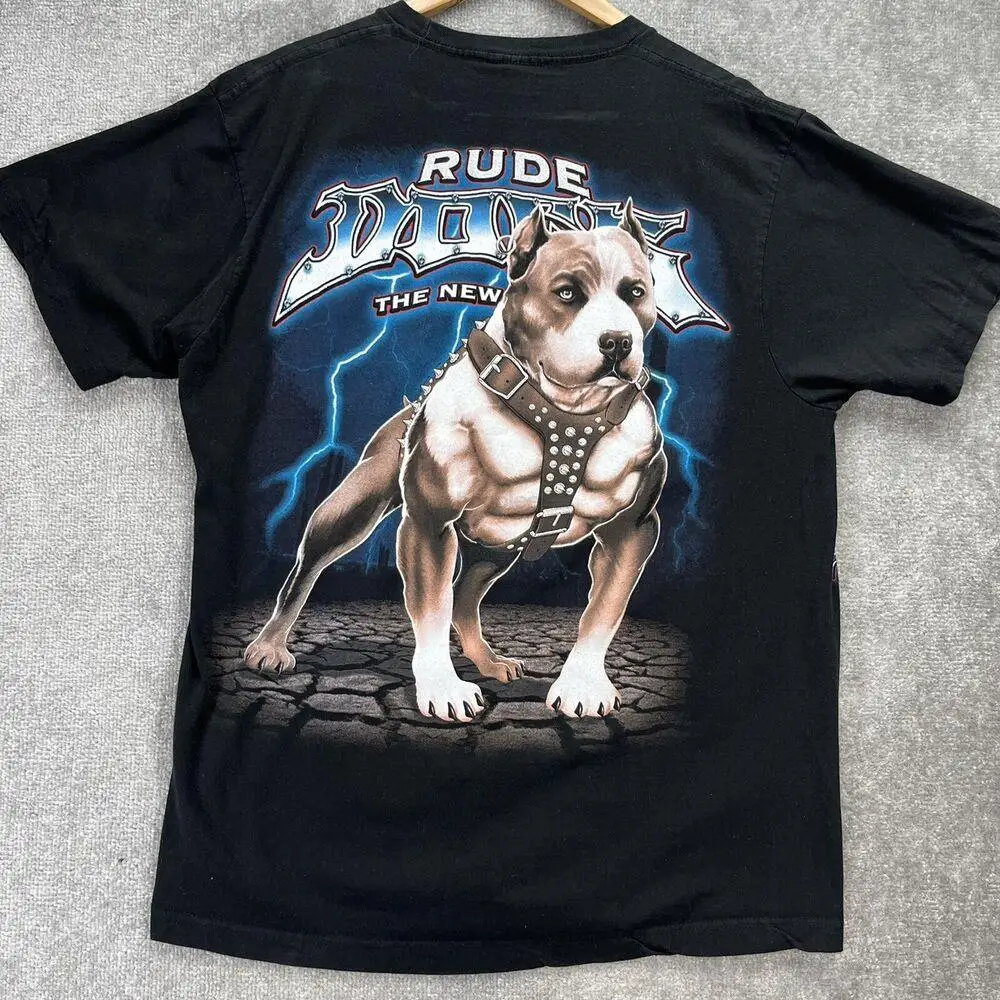Rude Dog Pitbull Lover V-Neck T-Shirt