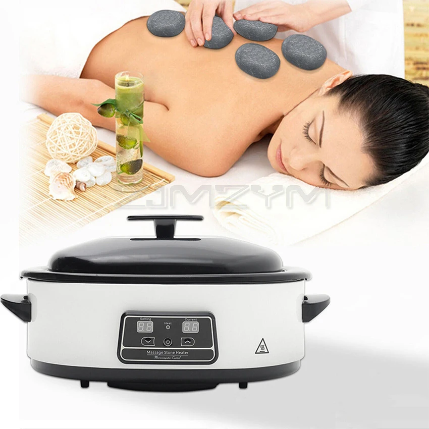 220V Massage Stone Heater Stress Back Pain Relief Health Care Lava Basalt Massage Stone Heating for Beauty Salon SPA Center 3