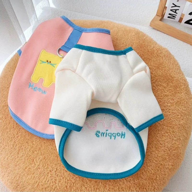 가을 강아지 후드티 패션 프린트 강아지 풀오버 따뜻한 강아지 의상 귀여운 고양이 후드티 애완견 스웨트셔츠 프렌치 불독 강아지 옷