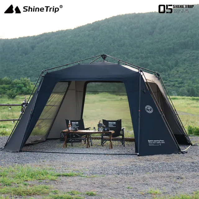 ShineTrip05 Series Oversized Quick Build Waterproof Silver Coated Canopy Sunproof Camping Auto Dome 3