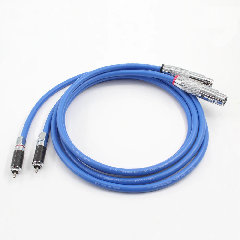 Cardas Clear Light Xlr Balanced Cable Carbon 3Pin Xlr Plug Amplificatore Cd Dvd Player Interconnect Audio Cable