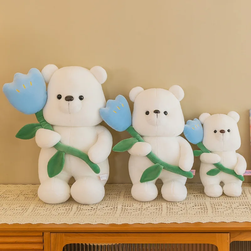 여자 친구용 튤립 곰 봉제 인형, 발렌타인 데이 선물, 신제품