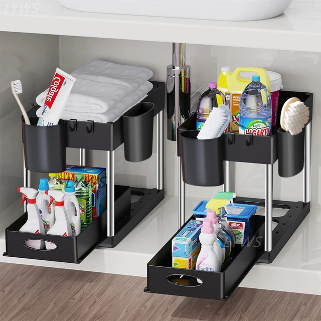 Sliding Cabinet Basket Organizer Sliding Cabinet Basket Organizer