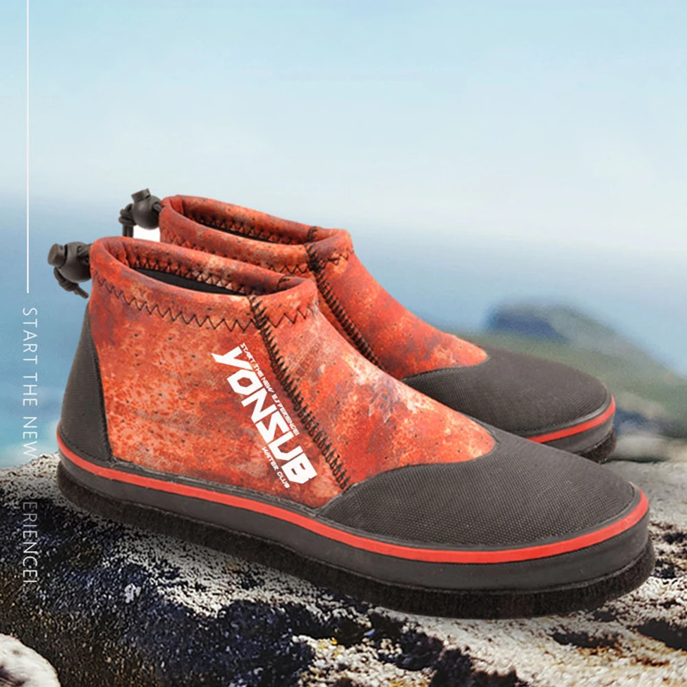 Chaussures de pêche rocheuses 3MM néoprène unisexe avec fermeture automatique
