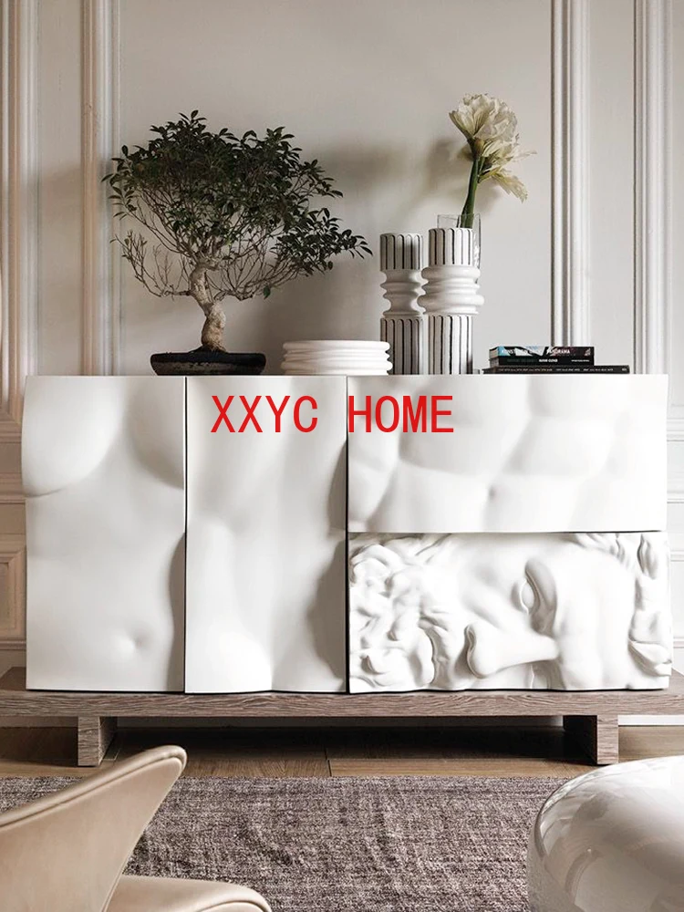 

Light Luxury Sideboard Cabinet Living Room Locker Modern Home Entrance Cabinet