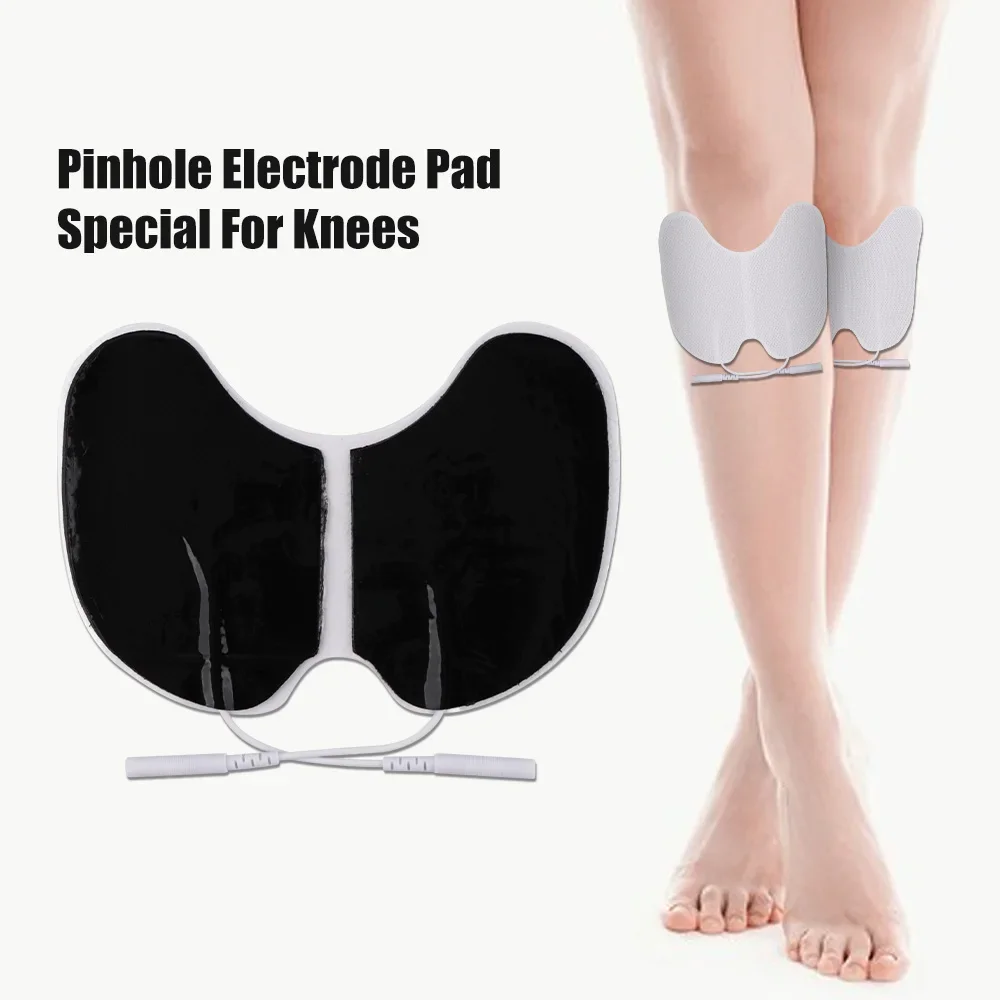 2/4PCS Reusable Self-adhesive 2mm Pin Electrode Pad Physiotherapy Gel Patch for Knee TENS Unit Body Acupuncture Therapy Massager