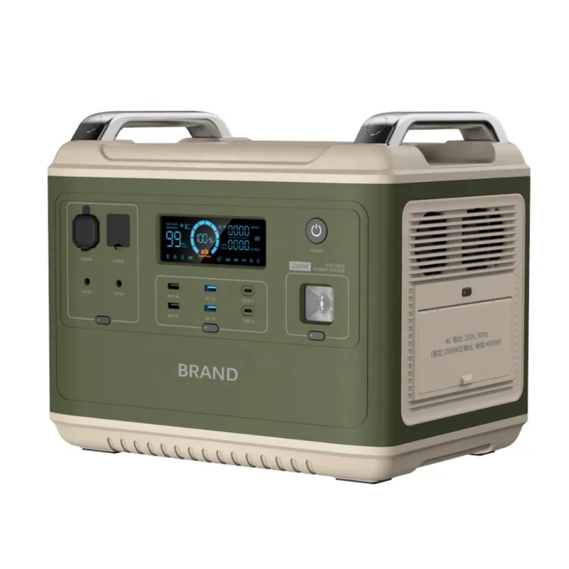New Energy 2000W Alimentatore Portatile Power Storage Generatore Solare Power Station Camping