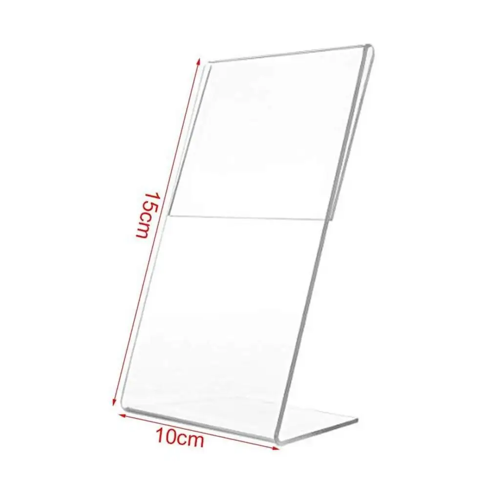 Description Picture 5 of itemPhoto Booth Frames Clear Acrylic Display, Slanted Back Vertical Standing Plastic Picture Or Display Sign Holder With Inserts