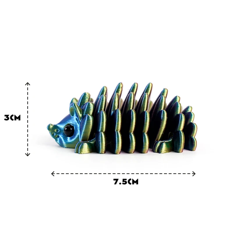 Versatile 3D Printed Hedgehog Figurine - Indoor & Outdoor Decorative Collectible Toy