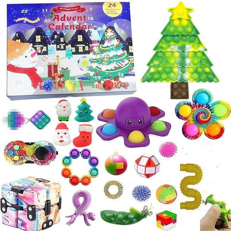 Festive Christmas Train Advent Calendar Gift Box with 24-Day DIY Surprise Bricks