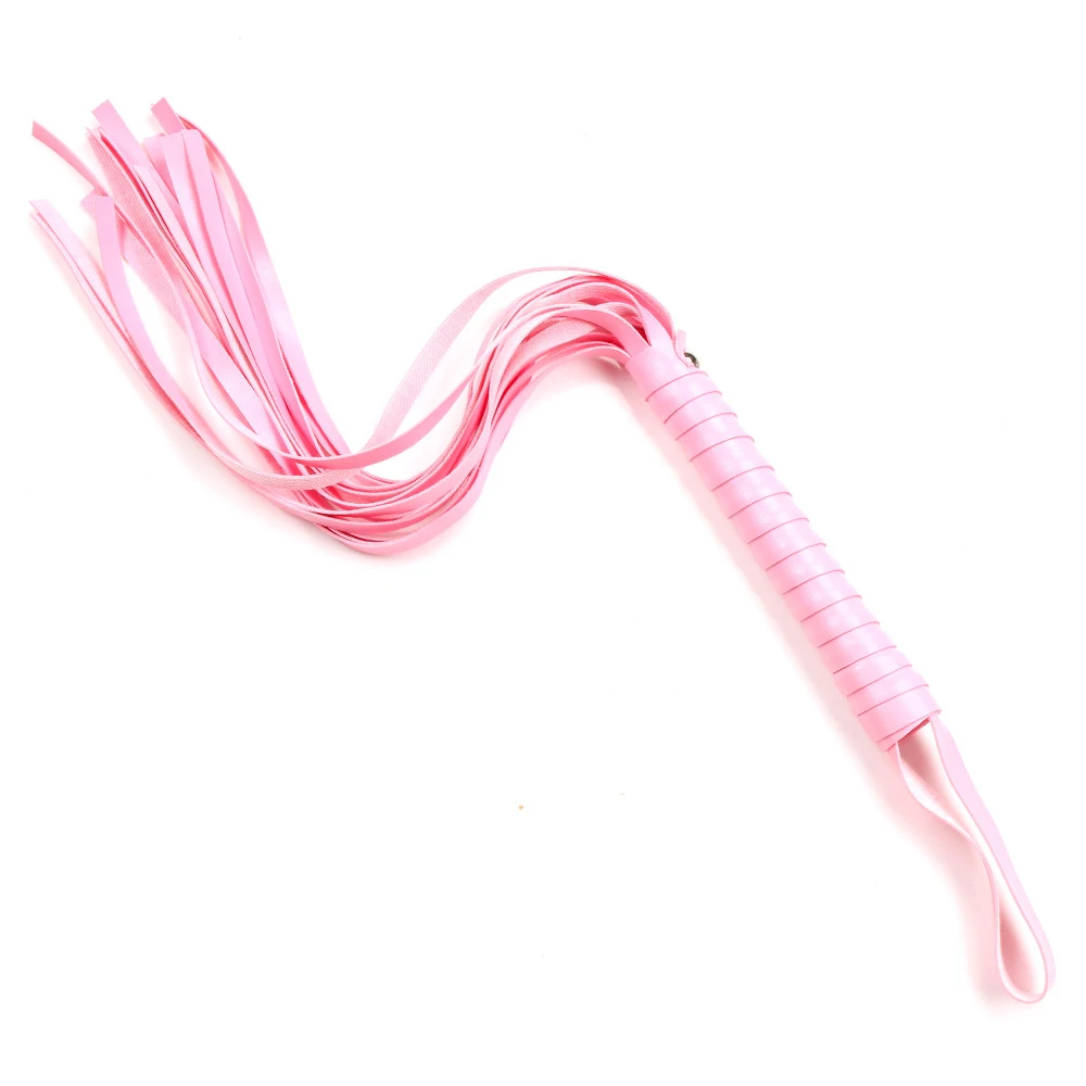 PU Leather Horse Whip,49CM Bull Whip Horse Riding Whip,Handle with Wrist Strap 5