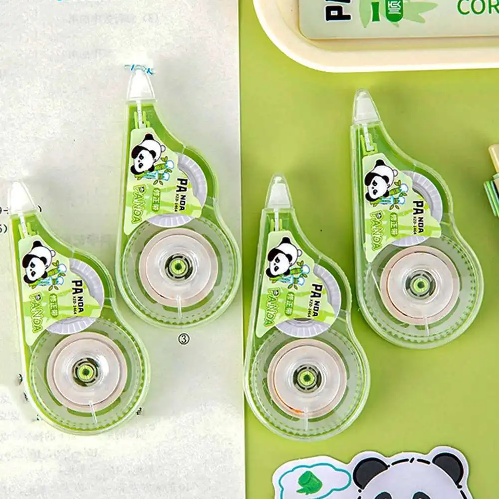 Lytwtw's Mini Cartoon Panda Large Capacity Correction Tape Tools School Office Corrector Stationery Sweet Supplies 1 Pcs correction tape correction supplies