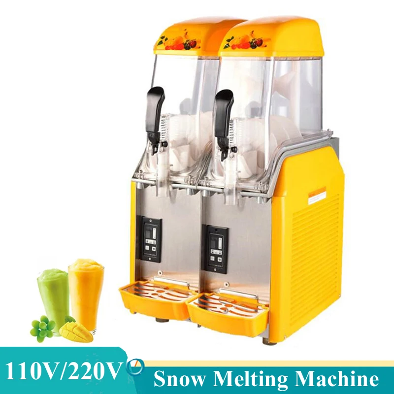 

Commercial Snow Melting Machine Frozen Drink Slush Slushy Making Machine Electric Smoothie Maker