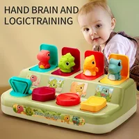 Baby Pop Up Toy Colorful Cause and Effect Toys for Babies 12 Months Montessori Toy Toddler Infant Toys Popup Dinosaur Toy 1