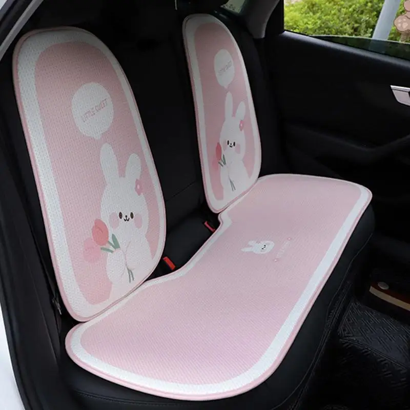 

Universal Summer Car Cushion Non Slip Summer Car Seat Cover Cooling Breathable Ice Silk Car Cushion For Car Interior Accessories