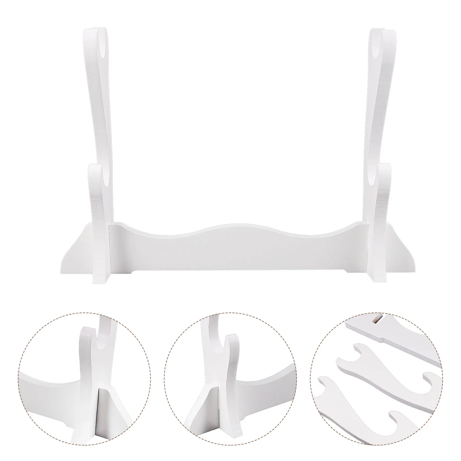 

Table Top Display Stand Durable Holder Home Accessory Household White Decorative Desktop
