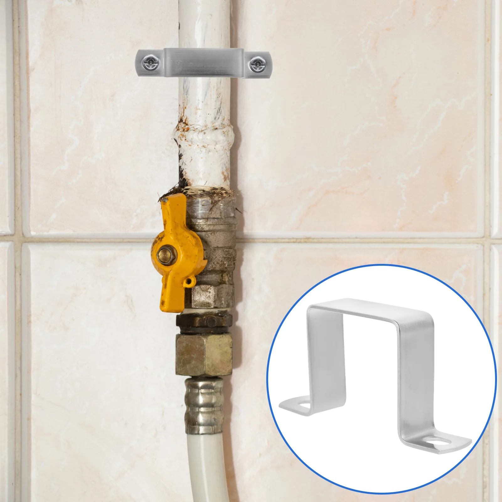 

Buckle Pipe Clamps for Woodworking Hanger Supports Mounting Brackets Clip Base Pipes