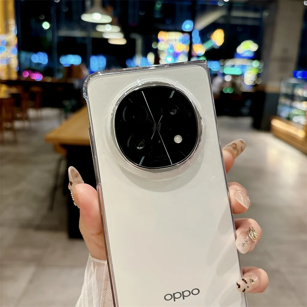 جراب هاتف ملون شفاف لـ OPPO Fالعثور على N5 PC جراب...