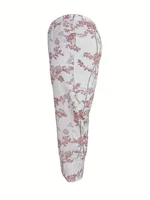 Women's oversized woven printed summer pants - Image 3