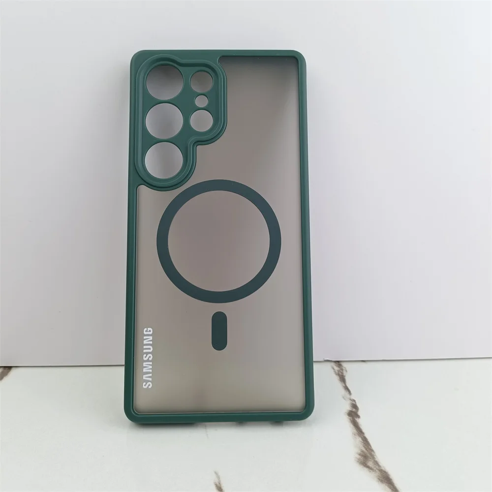 Matte Clear Magnetic Case with Translucent Lens Protective Cover