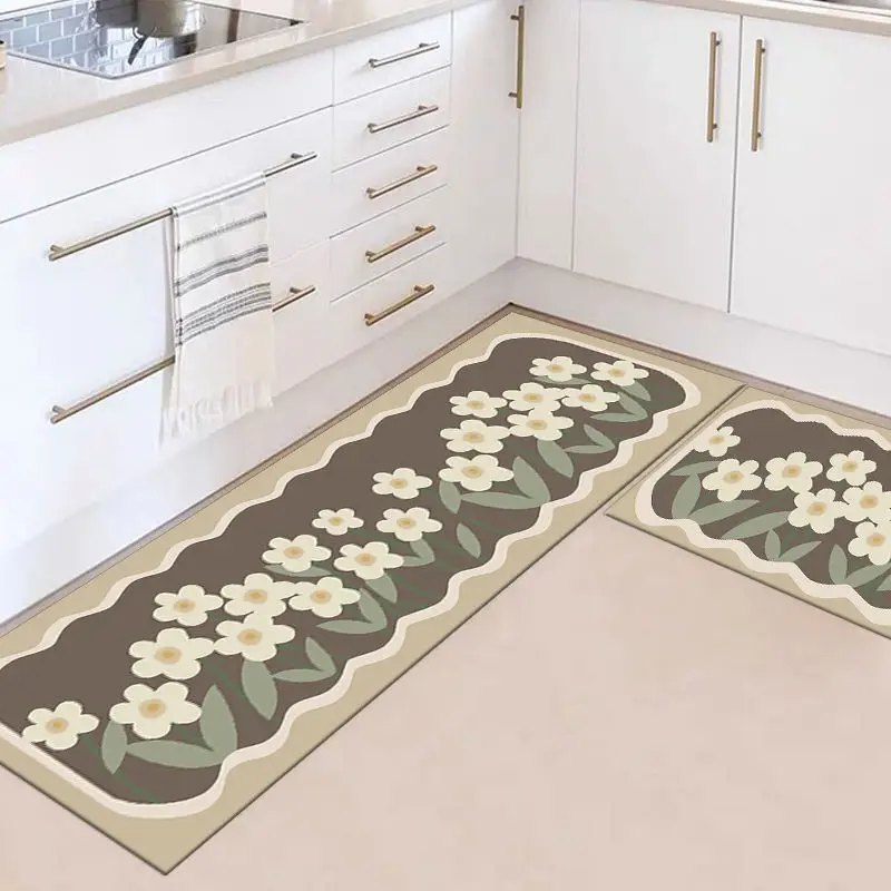 Rugs Kitchen Floor Mats Non Skid Washable - Kitchen Area Rug Mats for  Kitchen Floor for Kitchen, Soft Runner Rug with Rubber Backing Kitchen  Floor