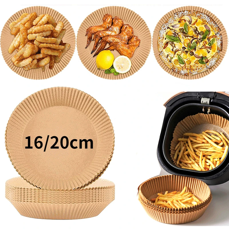 50 Pcs Air Fryer Paper for Household Oven Fryer Papers Non Stick Baking