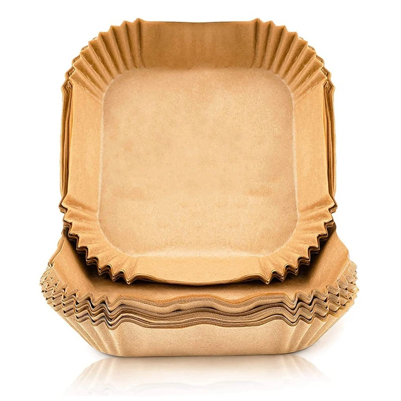 Fodere Per Friggitrice Ad Aria Fogli Di Carta Oleata Antiaderente Quadrati Di Grandi Dimensioni Da 7.9 Pollici Airfryer Olio Di Pergamena-Per Cosori N