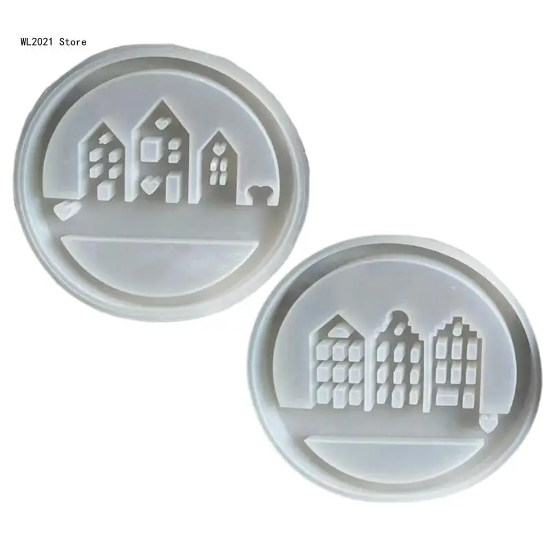 

Силиконовая форма для выпечки, ароматерапевтическая подвеска, гипсовая форма, круглые формы для дома в форме сердца