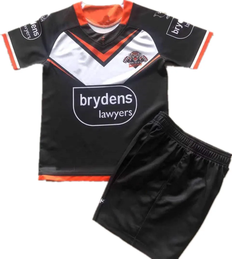 

WESTS TIGERS 2021 KIDS HOME RUGBY JERSEY 2021 KIDS HOME JERSEY size:16----26