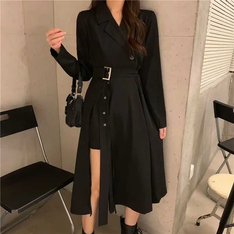 2021 NEW Spring Autumn Women dress Korean style Fashion Elegant High