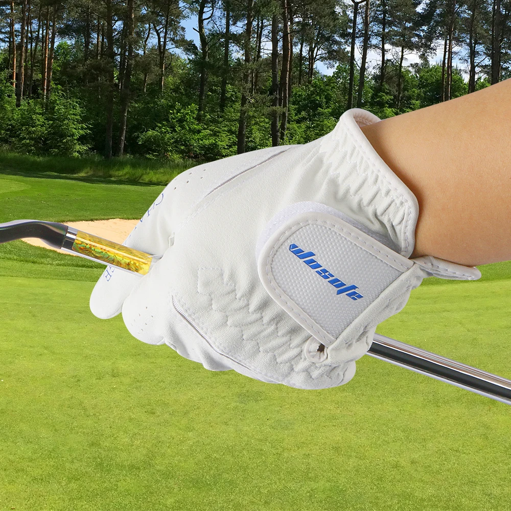 1Pc Left Hand Men’s Golf Glove Anti-Slip Nanoscale Cloth With Breathable Airhole,Fits For All Weather 5